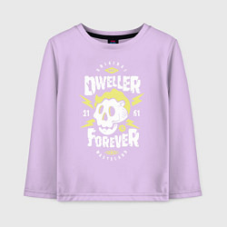 Лонгслив хлопковый детский Dweller Forever, цвет: лаванда