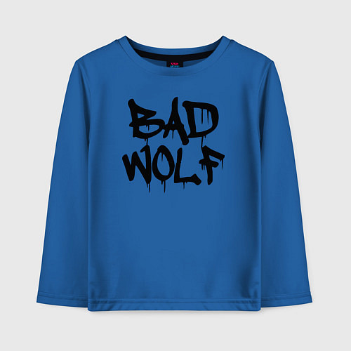 Детский лонгслив Bad Wolf / Синий – фото 1