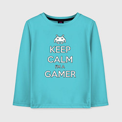 Детский лонгслив Keep Calm im a Gamer