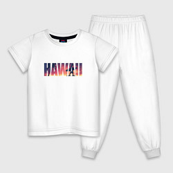 Пижама хлопковая детская HAWAII 9, цвет: белый