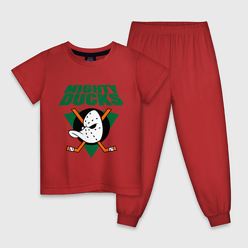 Детская пижама Anaheim Mighty Ducks / Красный – фото 1