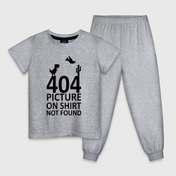 Пижама хлопковая детская 404, цвет: меланж
