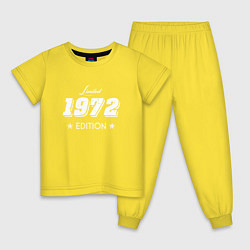 Пижама хлопковая детская Limited Edition 1972 цвета желтый — фото 1