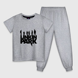 Пижама хлопковая детская Linkin Park, цвет: меланж