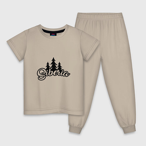 Детская пижама Siberia / Миндальный – фото 1