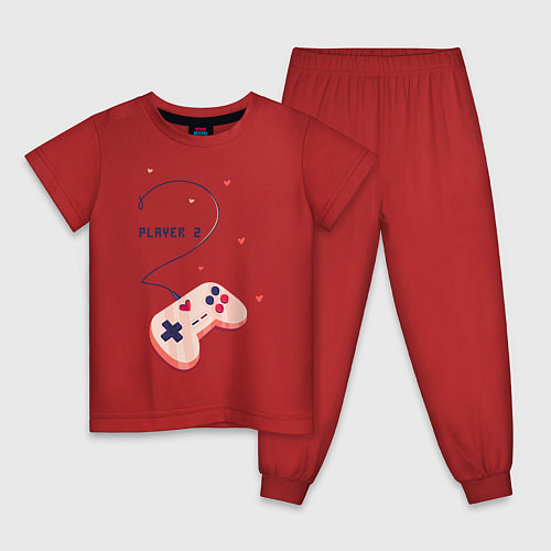Детская пижама Perfect Team: Player 1 / Красный – фото 1