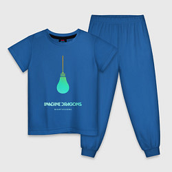 Пижама хлопковая детская Imagine Dragons: Night Visions, цвет: синий