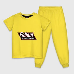 Пижама хлопковая детская Fallout: New Vegas, цвет: желтый