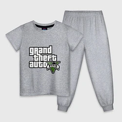 Пижама хлопковая детская GTA Five, цвет: меланж