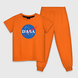 Пижама хлопковая детская NASA: Dasa цвета оранжевый — фото 1