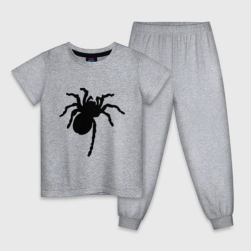 Детская пижама Черный паук / Меланж – фото 1