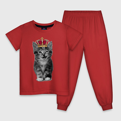 Детская пижама Meow kitten / Красный – фото 1