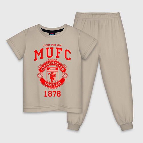 Детская пижама Манчестер Юнайтед / Миндальный – фото 1