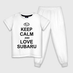 Детская пижама Keep Calm & Love Subaru