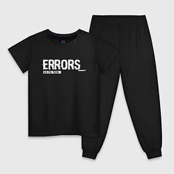 Пижама хлопковая детская Watch Dogs: Errors, цвет: черный
