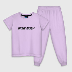 Пижама хлопковая детская Billie Eilish, цвет: лаванда
