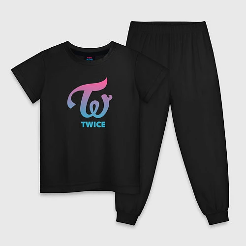 Детская пижама Twice / Черный – фото 1
