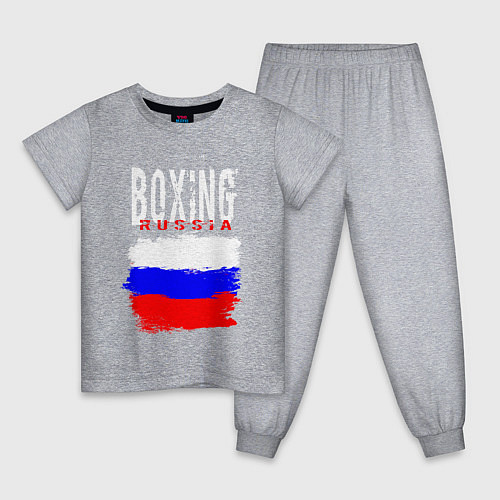 Детская пижама Бокс Россия / Меланж – фото 1
