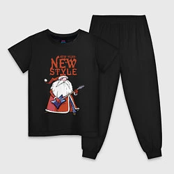 Пижама хлопковая детская New Year - new style!, цвет: черный