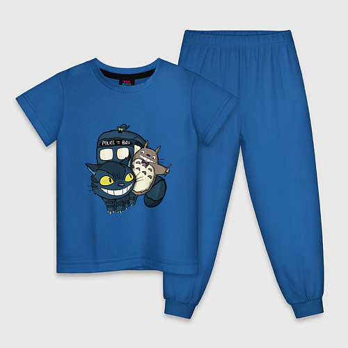 Детская пижама Tardis Totoro / Синий – фото 1