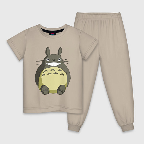 Детская пижама Тоторо / Миндальный – фото 1