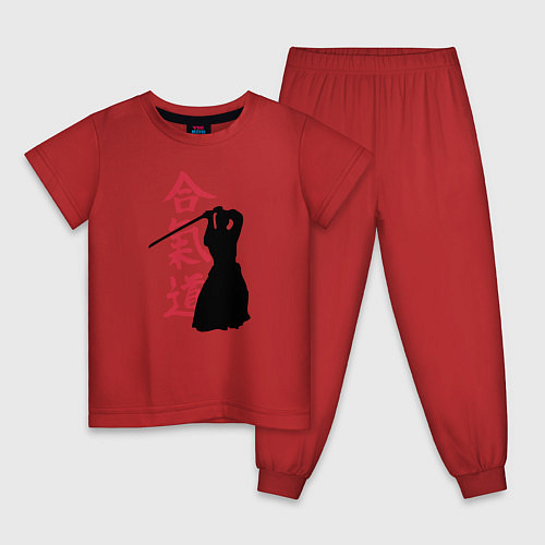 Детская пижама Айкидо / Красный – фото 1