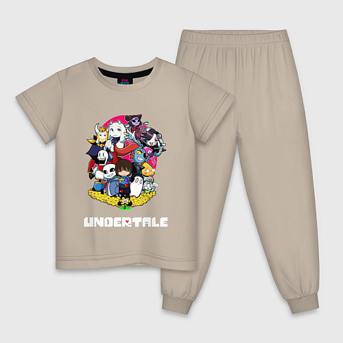 Детская пижама UNDERTALE / Миндальный – фото 1