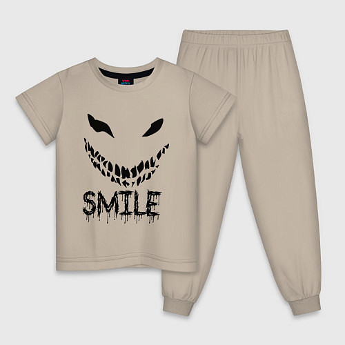 Детская пижама Smile / Миндальный – фото 1