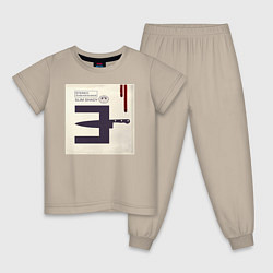 Пижама хлопковая детская Eminem MTBMB, цвет: миндальный