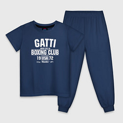 Пижама хлопковая детская Gatti Boxing Club, цвет: тёмно-синий