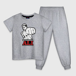Пижама хлопковая детская Muhammad Ali, цвет: меланж