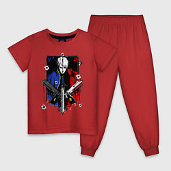 Пижама хлопковая детская DMC, цвет: красный