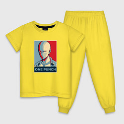 Пижама хлопковая детская ONE-PUNCH MAN, цвет: желтый