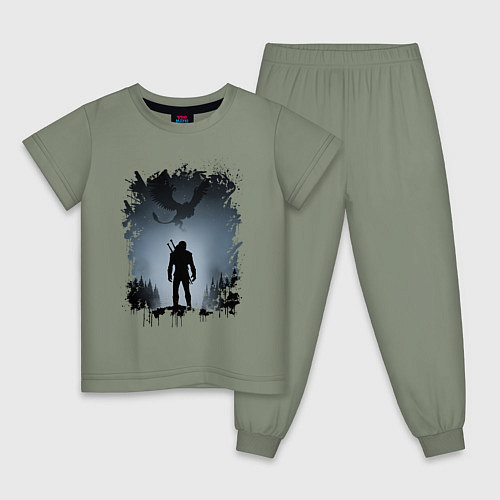 Детская пижама ВЕДЬМАК / Авокадо – фото 1