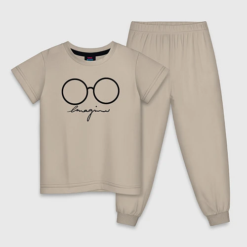 Детская пижама Imagine John Lennon / Миндальный – фото 1
