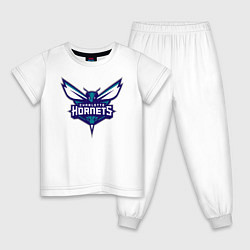 Пижама хлопковая детская Charlotte Hornets 1, цвет: белый