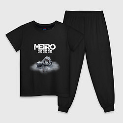 Пижама хлопковая детская METRO EXODUS, цвет: черный
