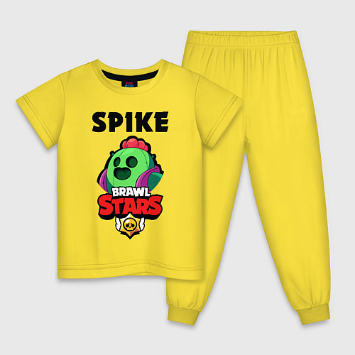 Детская пижама BRAWL STARS SPIKE / Желтый – фото 1
