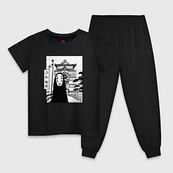 Пижама хлопковая детская No-Face Spirited Away Ghibli, цвет: черный