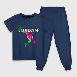 Пижама хлопковая детская MICHAEL JORDAN Z, цвет: тёмно-синий