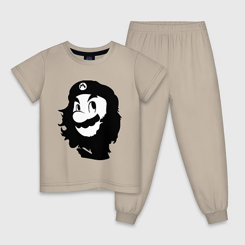 Детская пижама Che Mario / Миндальный – фото 1