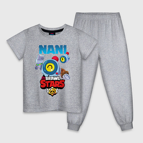 Детская пижама BRAWL STARS NANI / Меланж – фото 1