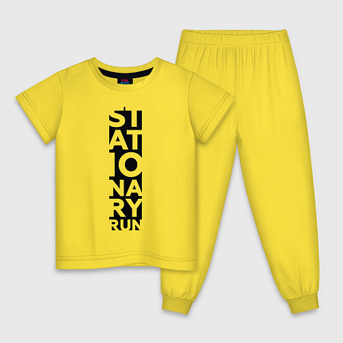 Детская пижама Stationary Run / Желтый – фото 1
