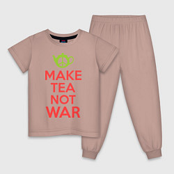 Детская пижама Make tea not war