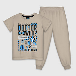 Детская пижама Hello, i'm the Doctor