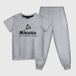 Пижама хлопковая детская MIKASA SPORTS, цвет: меланж