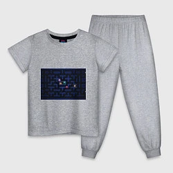 Пижама хлопковая детская Pacman, цвет: меланж