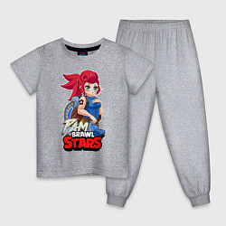 Пижама хлопковая детская PAM Brawl Stars, цвет: меланж