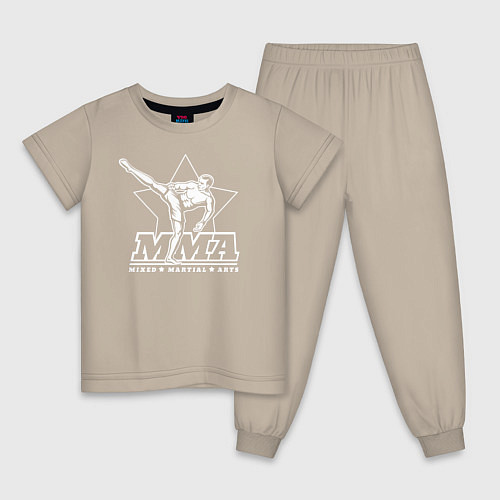 Детская пижама MMA / Миндальный – фото 1