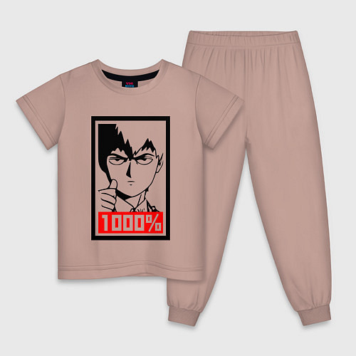 Детская пижама Mob psycho 100 Z / Пыльно-розовый – фото 1